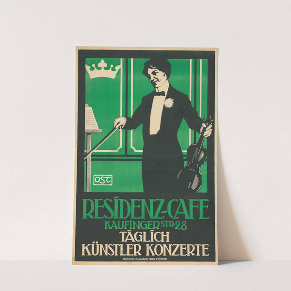 Residenz-Café, Künstler Konzerte (1910) by Oskar Petersen