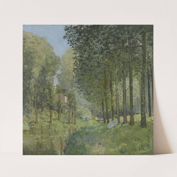 Rest along the Stream. Edge of the Wood (1878) by Alfred Sisley