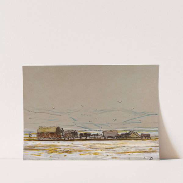 Rest break for a convoy (1914) by Ladislav Mednyánszky