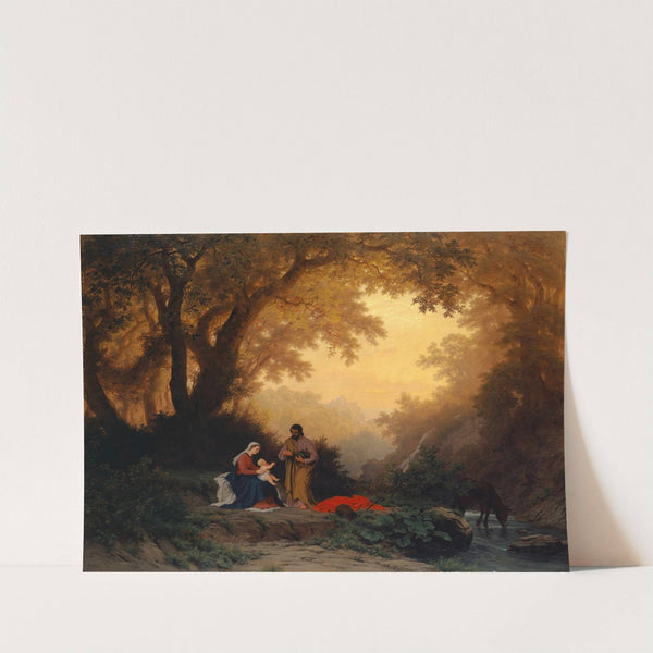 Rest of the Holy Family on the Flight into Egypt by Robert Zünd