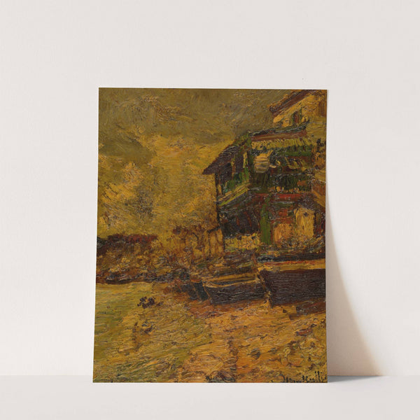 Restaurant Bernard in Estaque (1880) by Adolphe Monticelli