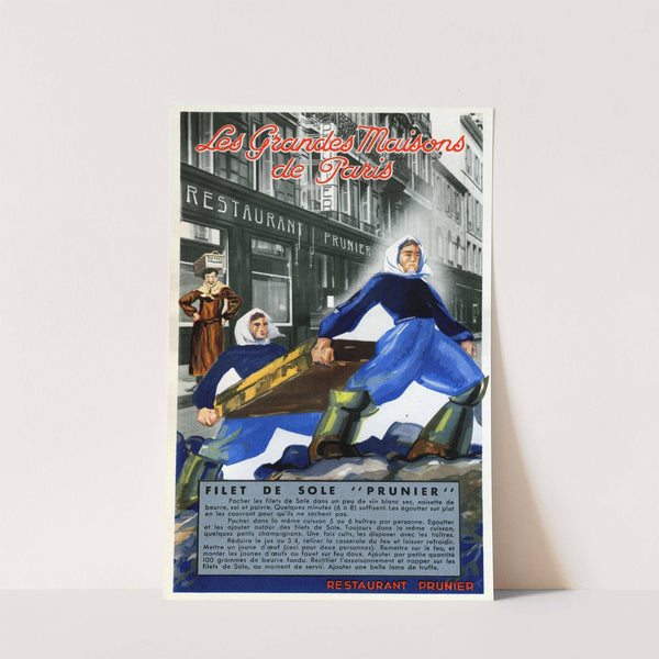 Restaurant Prunier (1910-1950) by Laboratoires de la Passiflorine