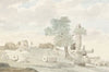 Resten van Herculestempel binnen muren van oude Agrigento