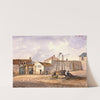 Restes de l’église Saint Martin, place de la collégiale, faubourg Saint Marcel. (1844) by Auguste-Sébastien Bénard