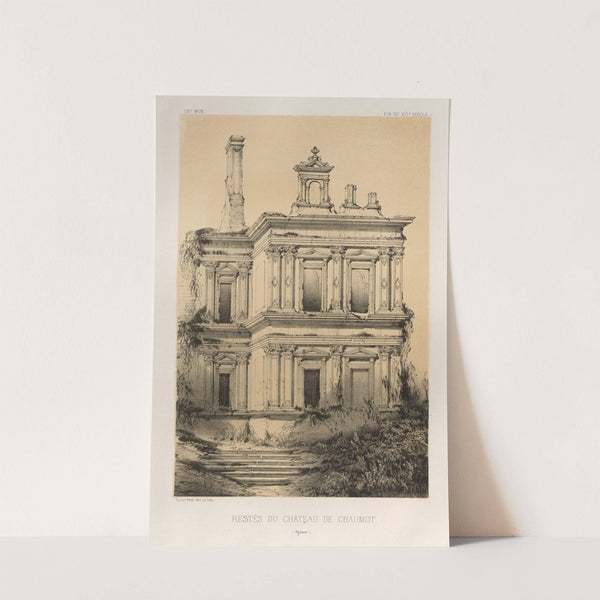 Restes Du Chateau De Chaumot (Yonne) (1860) by Victor Petit