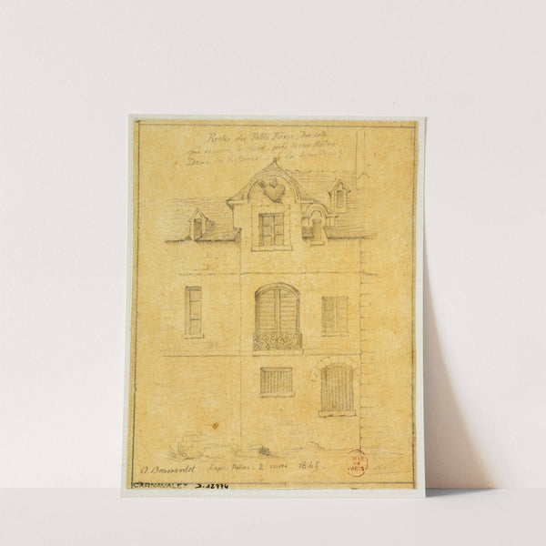 Restes du Couvent des Petits Pères (1845) by Alfred Bonnardot