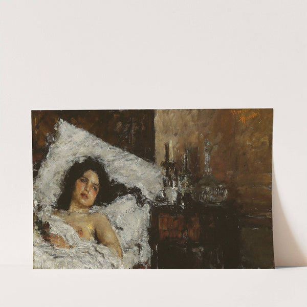 Resting (c. 1887) by Antonio Mancini