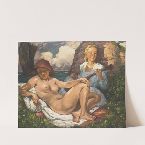 Resting by the Seaside by Rudolf Jelinek