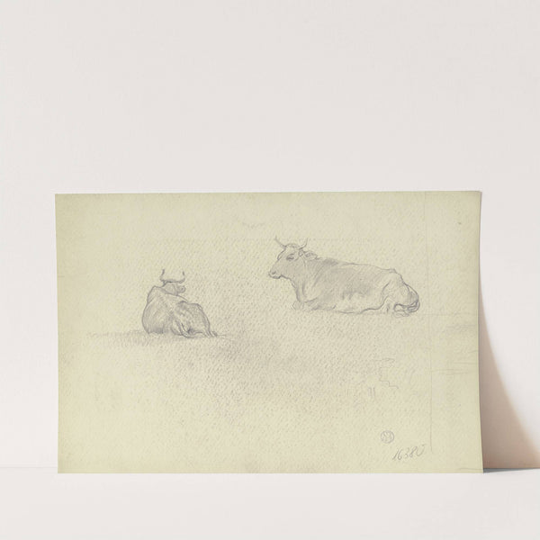 Resting cows by Otto Scholderer