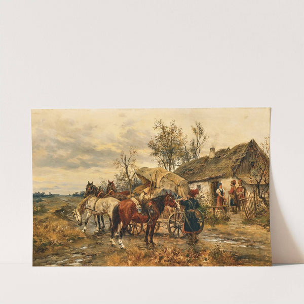 Resting in front of the House by Ludwig Gedlek