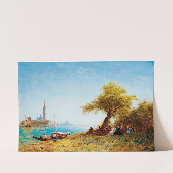 Resting In The Countryside Near venice by Félix Ziem