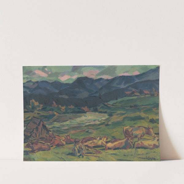 Resting in the Pasture by Gustáv Mallý