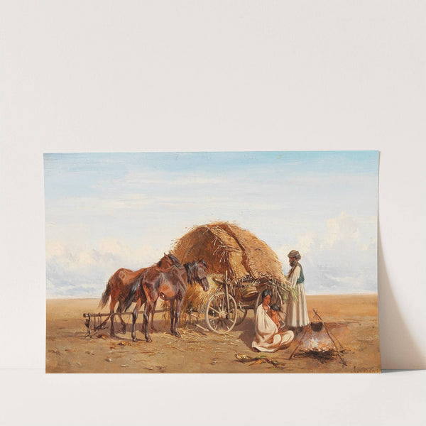 Resting in the puszta by Alexander Von Bensa