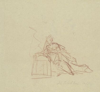 Resting lady