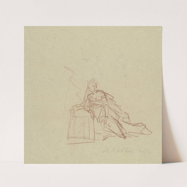 Resting lady (1766) by Johann Heinrich Tischbein the elder