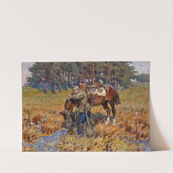 Resting near the Waterhole (1925) by Stanisław Bagieński