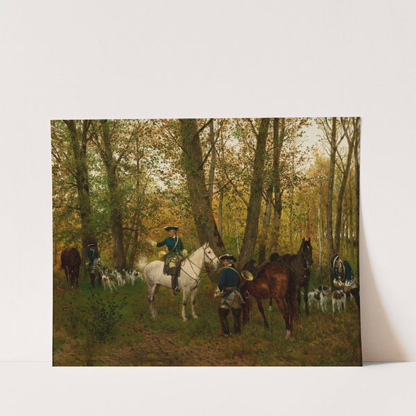 Resting on a hunt (from 1872 until 1873) by Maksymilian Gierymski