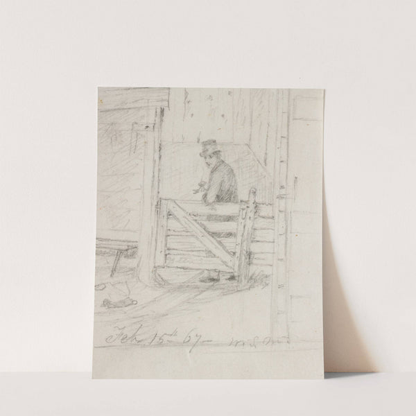 Resting on the Fence by William Sidney Mount