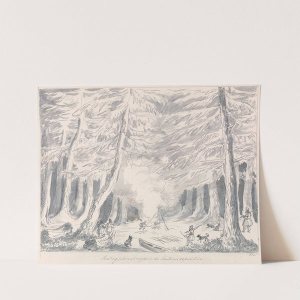 Resting Place at Night in the Northern Expedition by Charles Hamilton Smith