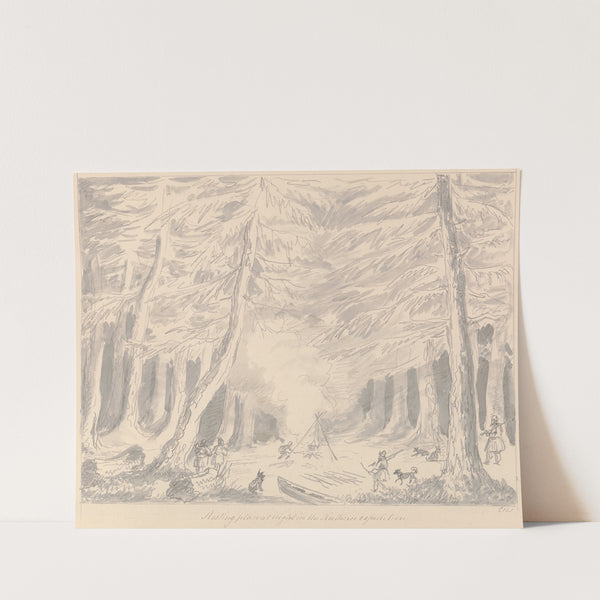 Resting Place at Night in the Northern Expedition by Charles Hamilton Smith