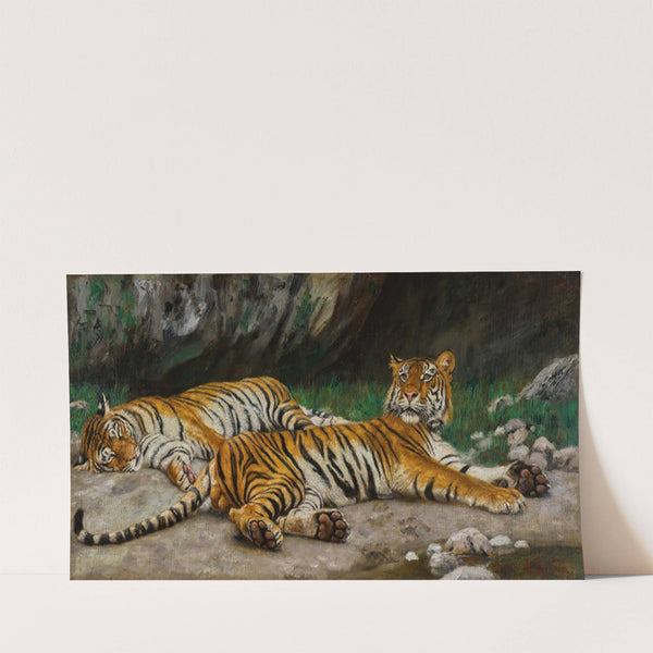 Resting Tigers by Geza Vastagh