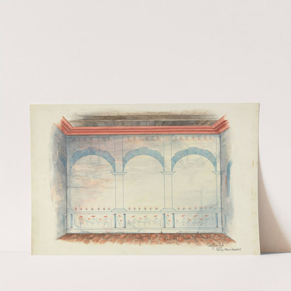 Restoration Drawing - Wall Painting by Geoffrey Holt and Harry Mann Waddell