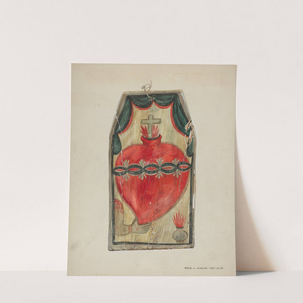 Retablo (Sacred Heart) by Majel G. Claflin