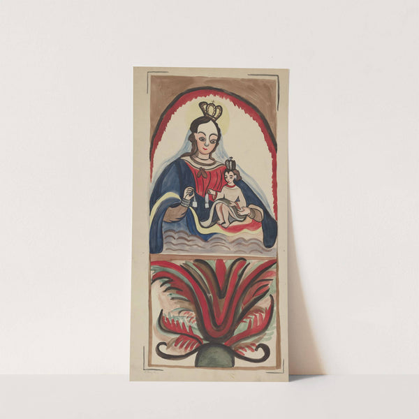 Retablo - Virgin & Child by E. Boyd