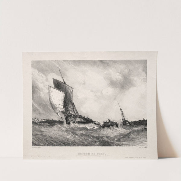 Retour au port (1833) by Eugène Isabey