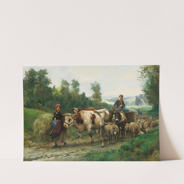 Retour de troupeau by Julien Dupré