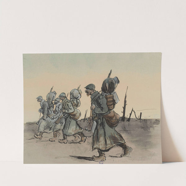 Retour des tranchées (1915-1916) by Georges Goursat (Sem)