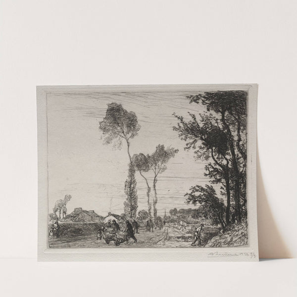 Retour du Marché de St. Jean-de-Mont (1910) by Auguste Louis Lepère