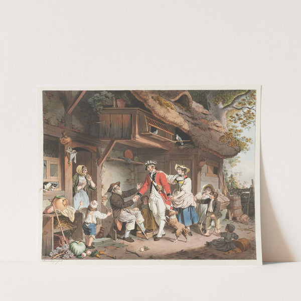 Retour du Soldat Suisse dans le Pays (1778 - 1780) by Sigmund Freudenberger