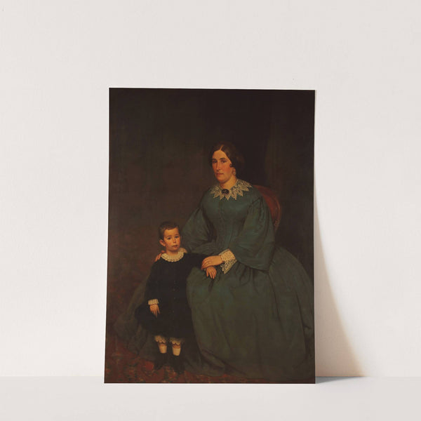 Retrato de Cecilia R. de Peralta Ramos y su hijo by Prilidiano Pueyrredòn