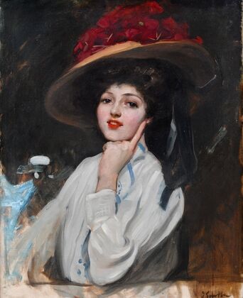Retrato De Una Joven En Un Sombrero, Cree Que Raquel Meller — size preview