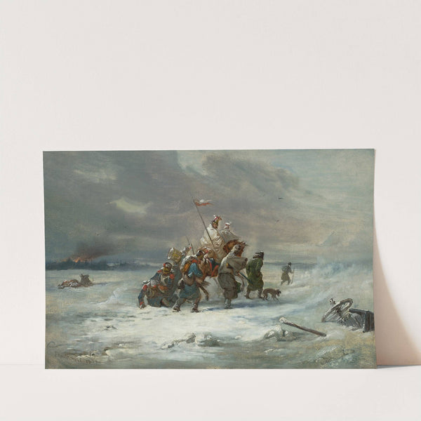 Retreat from Moscow by Franciszek Kostrzewski