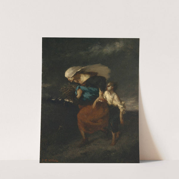 Retreat from the Storm by Jean-François Millet