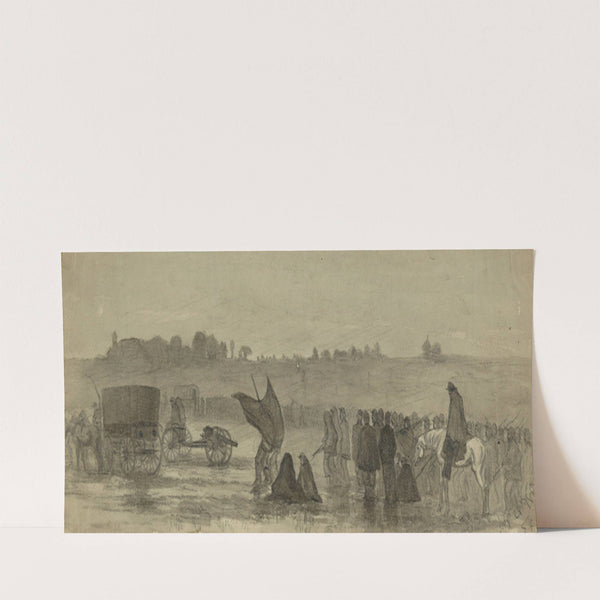 Retreat of the Army of the Rappahannock (Gen. Pope) to Groveton, Manassas Junction (1862) by Edwin Forbes