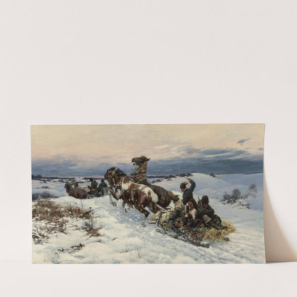 Return from the hunt (1887) by Bohdan von Kleczynski