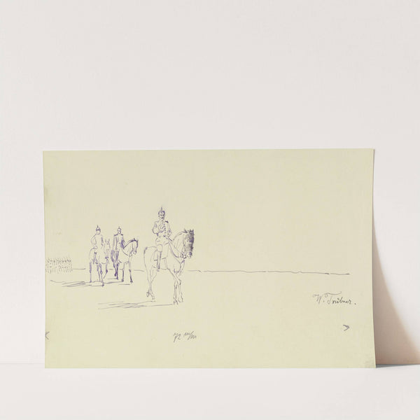 Return from the parade by Wilhelm Trübner