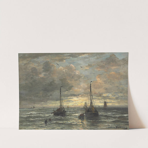 Return Of The Fishing Fleet by Hendrik Willem Mesdag