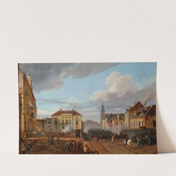 Return of the Polish troops from Wierzbno by Marcin Zaleski