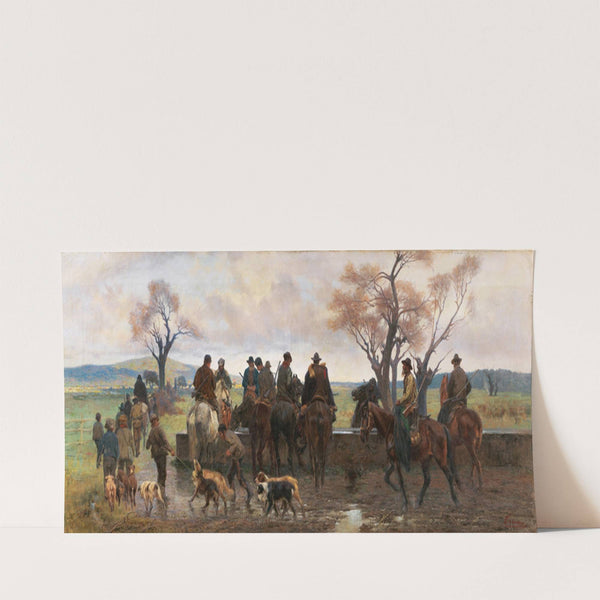 Returning from the Hunt by Eugenio Cecconi