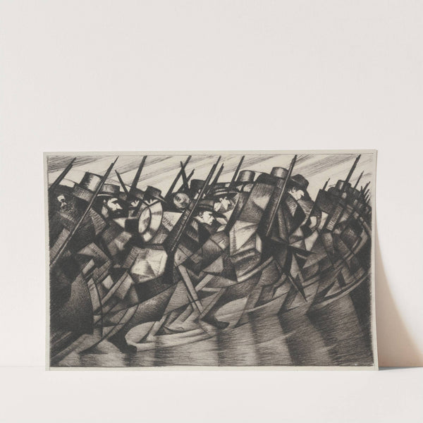 Returning to the Trenches (1916) by Christopher R. W. Nevinson