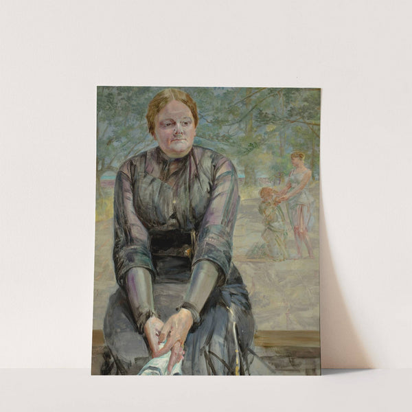 Reverie – portrait of sister Helena Karczewska (1911) by Jacek Malczewski