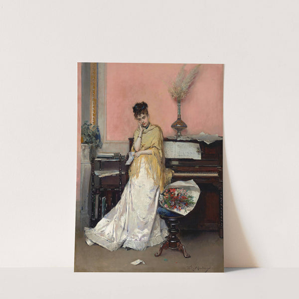 Reverie, The Letter by Raimundo de Madrazo y Garreta
