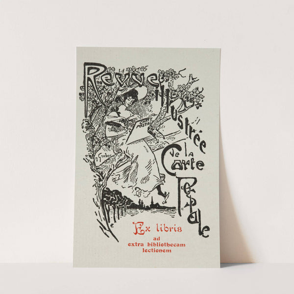 Revue Illustrée de la Carte Postale Ex libris ad extra bibliothecam lectionem by Jacques Gruber