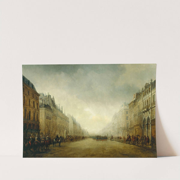 Revue passé par le Prince-Président sur les Grand Boulevards by Gustave Edward Barry