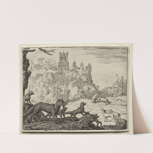 Reynard and the Badger Depart for Court (1650–1675) by Allaert van Everdingen