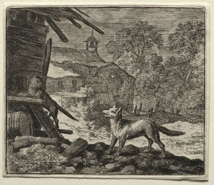 Reynard Deceives the Cat (1650–1675)